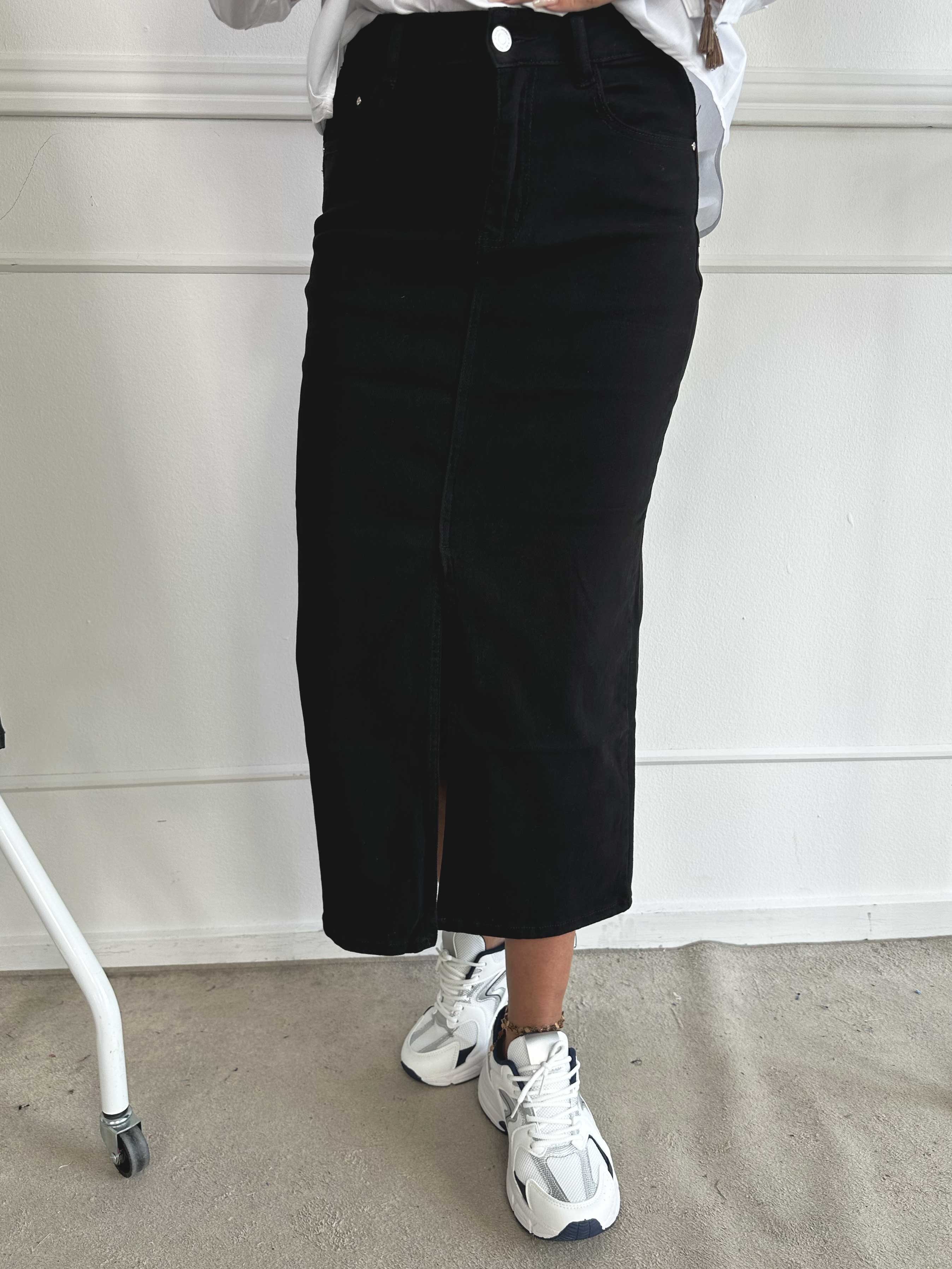 Chloe Denim - Sød nederdel med slids